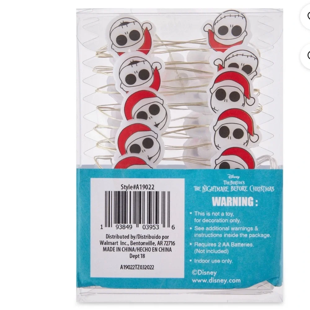 Disney’s Jack Skellington Mini String Lights, 2 sets